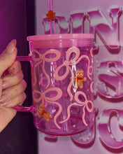 Load image into Gallery viewer, Pink Gingy Glass Cups
