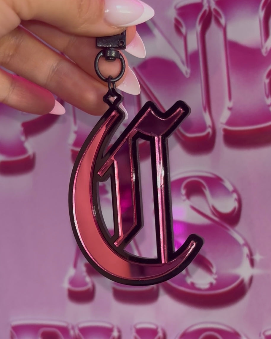 Letter Bag Charm
