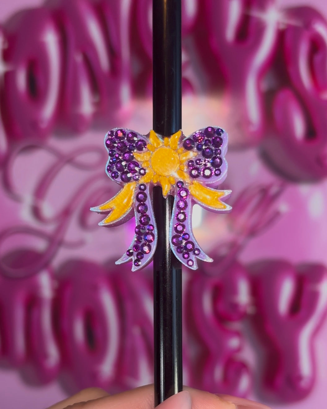 Rapunzel Straw Topper