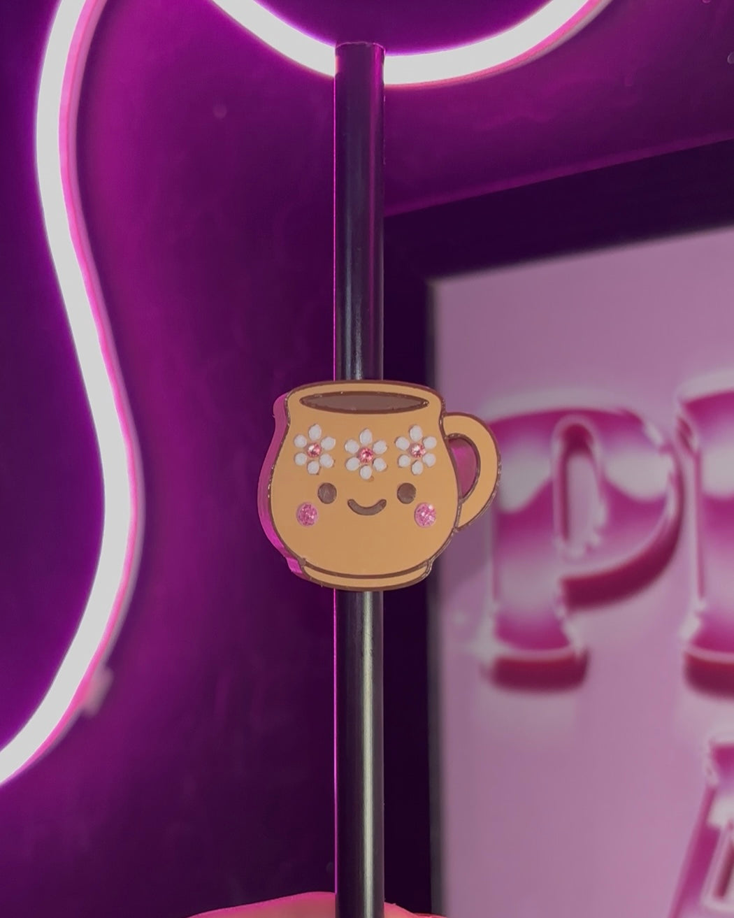 Cafecito Straw Topper