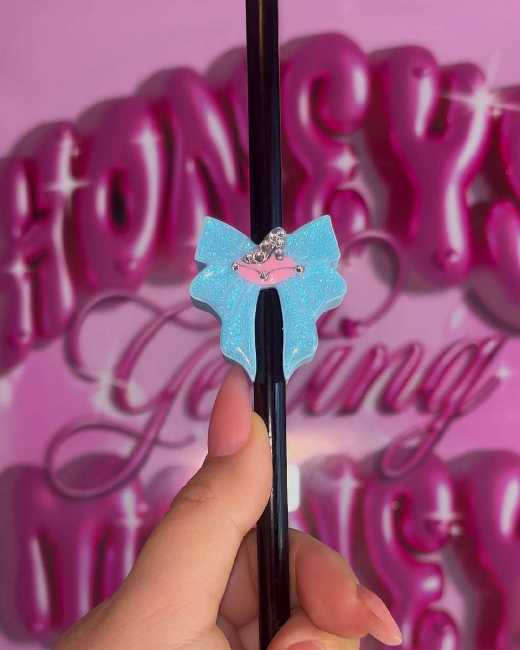 Cindy Bow Straw Topper