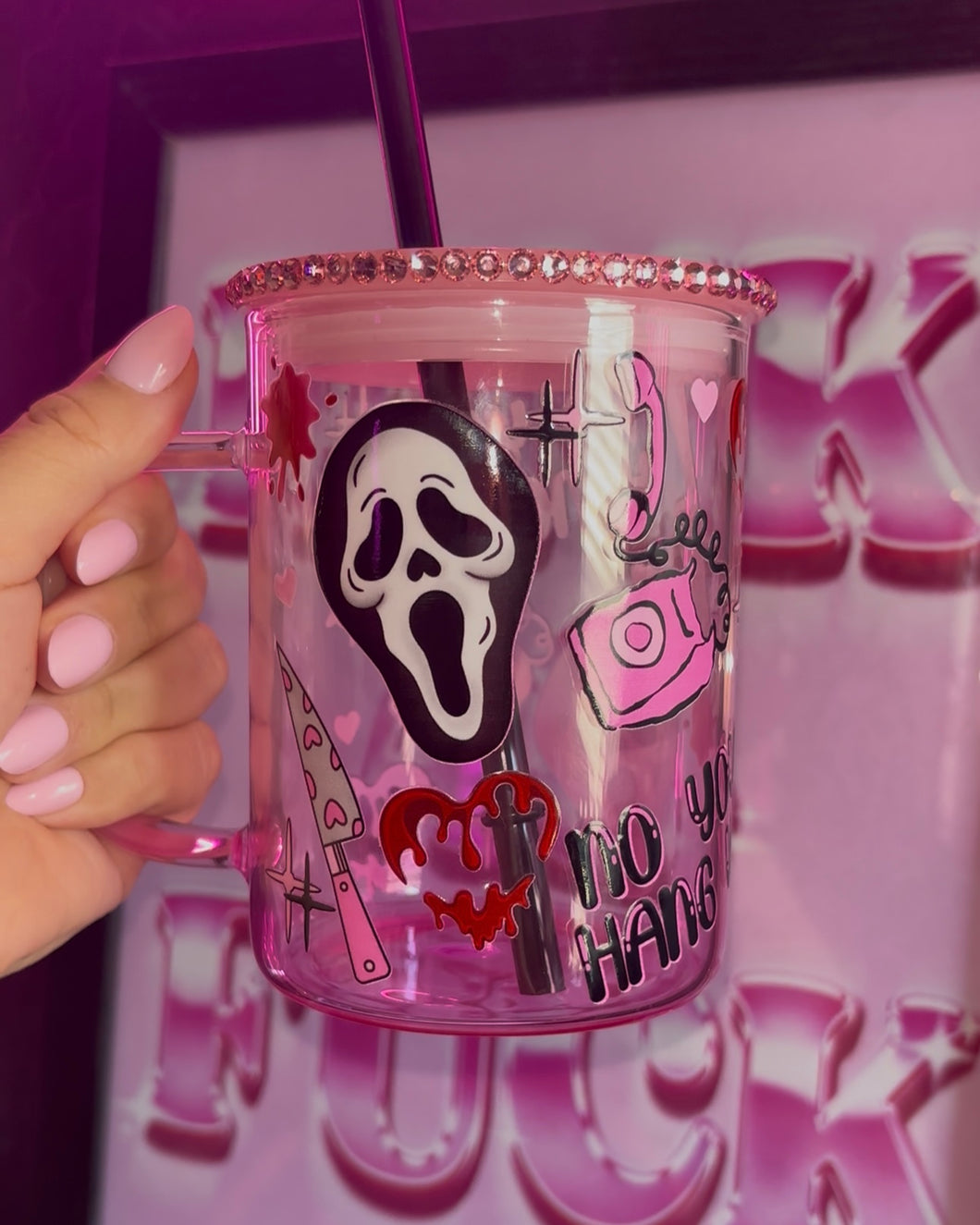 No You Hang Up Glass Mug