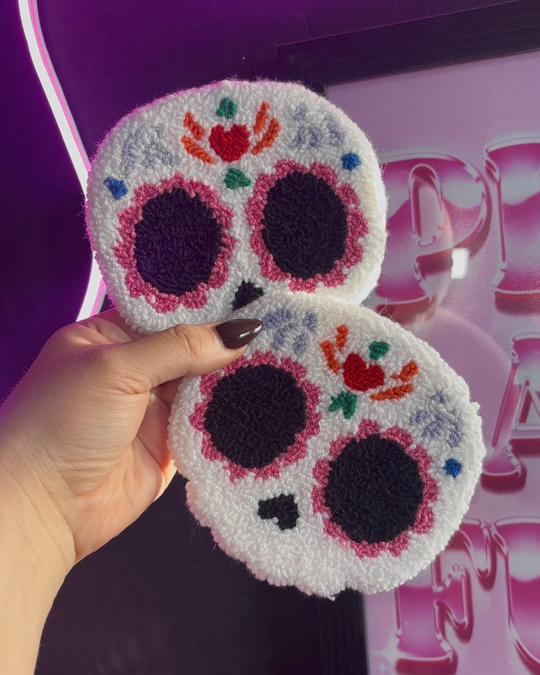 Sugar Skull Rug Coaster