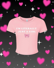 Load image into Gallery viewer, Just a Girl Baby Tee
