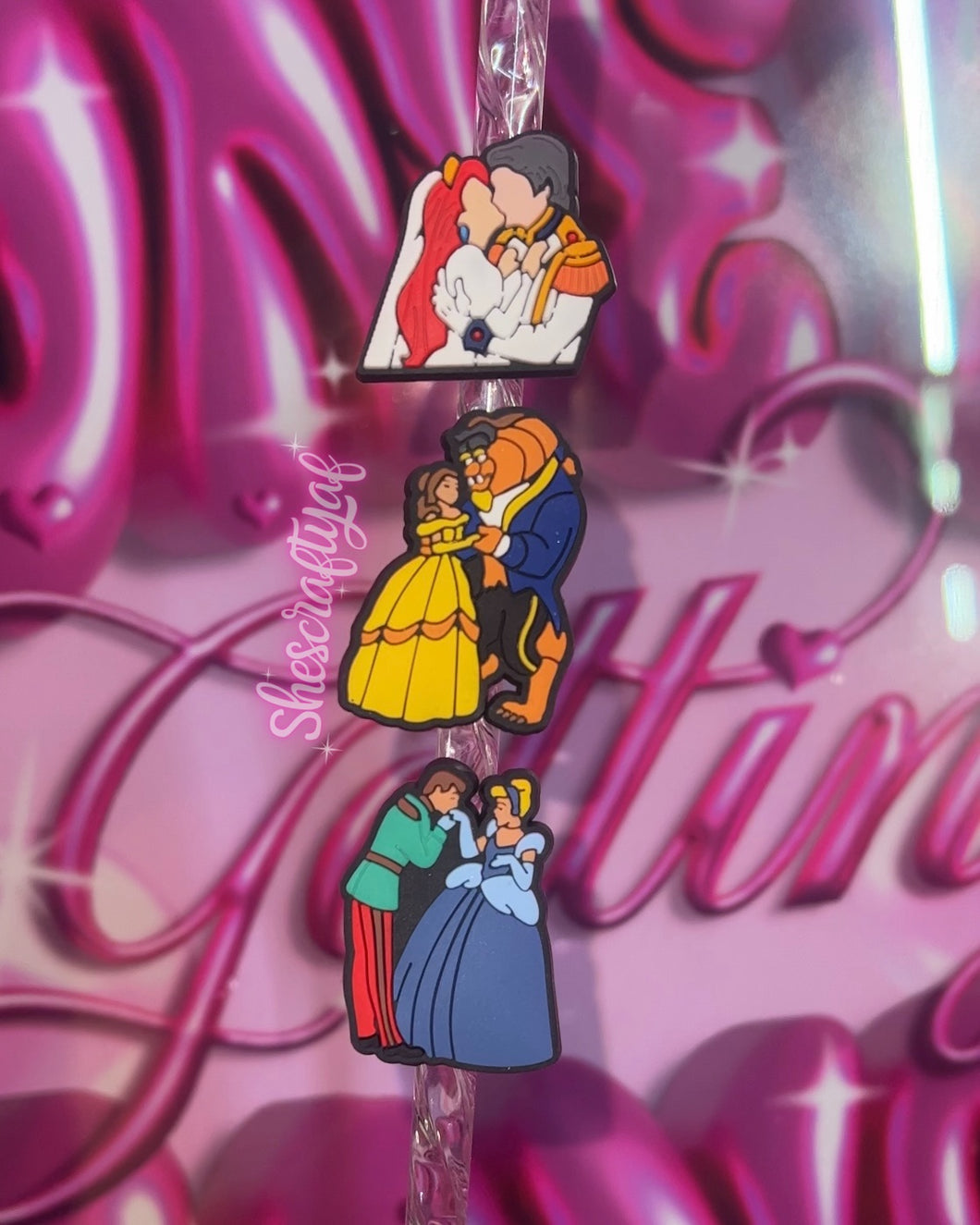 Princess Love Straw Toppers